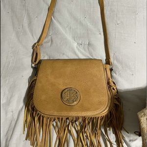 Fringe side purse